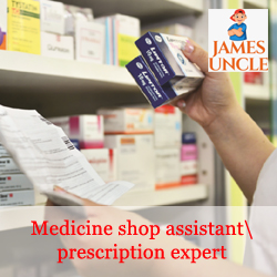 Medicine shop assistant /prescription expert Mr. Ganesh Karmakar in Ghugudanga